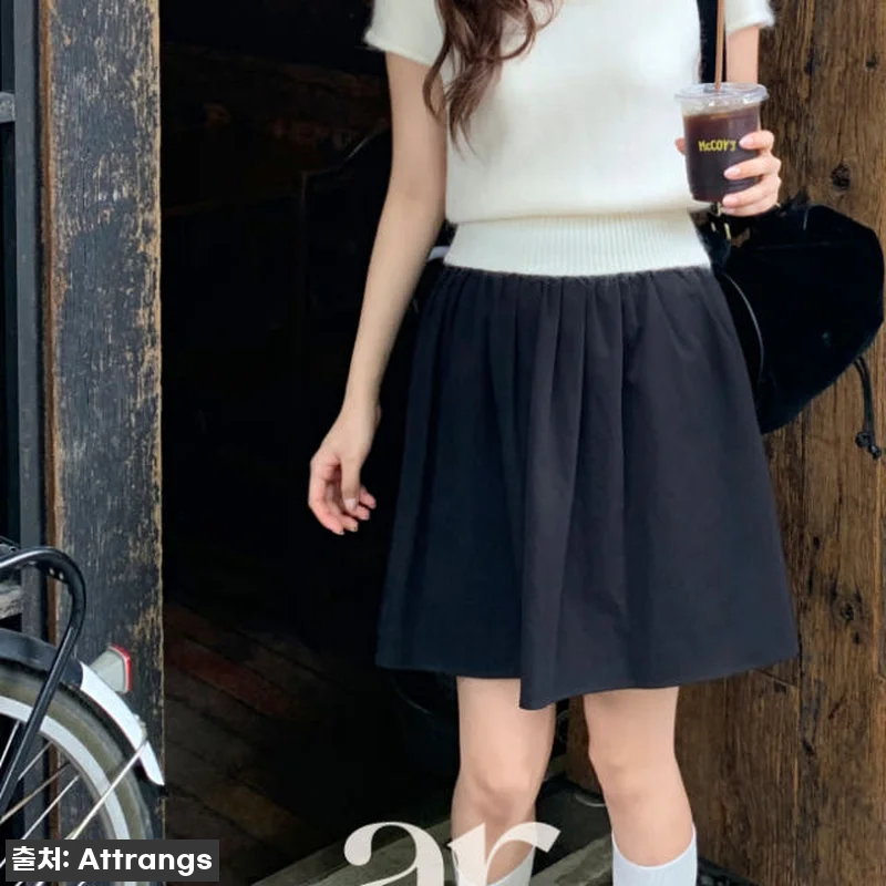 올가을 교복 등극! 코튼 밴딩 A라인 관련 이미지 1