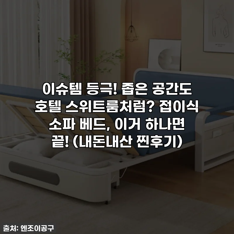 이슈템 등극! 좁은 공간도 호텔 스위트룸처럼? 접이식 소파 베드, 이거 하나면 끝! (내돈내산 찐후기)