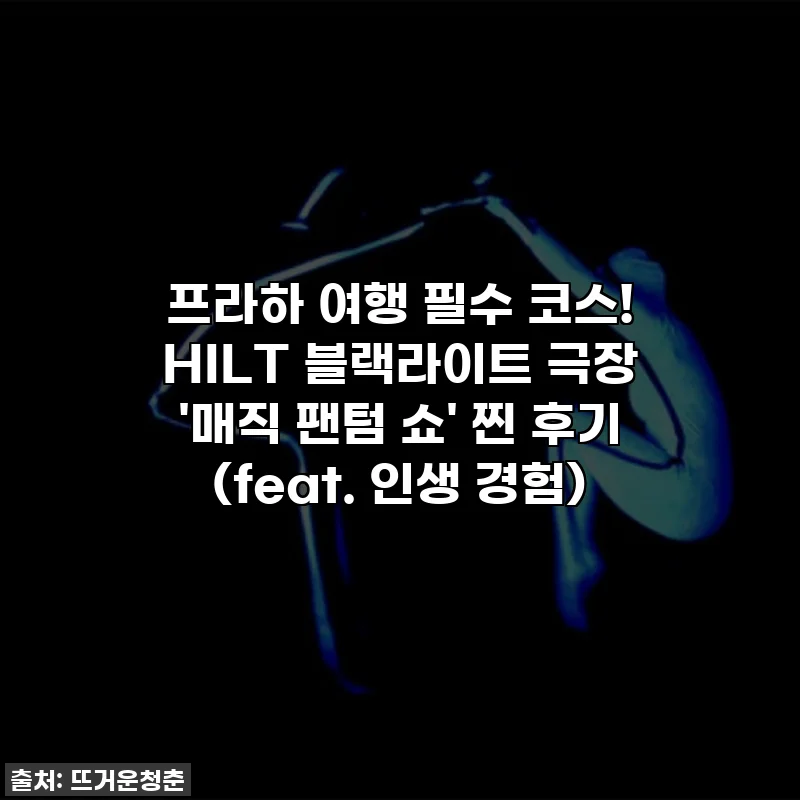 프라하 여행 필수 코스! HILT 블랙라이트 극장 '매직 팬텀 쇼' 찐 후기 (feat. 인생 경험)