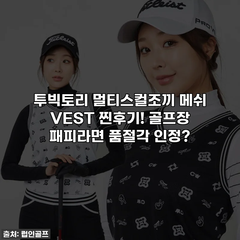 투빅토리 멀티스컬조끼 메쉬 VEST 찐후기! 골프장 패피라면 품절각 인정?