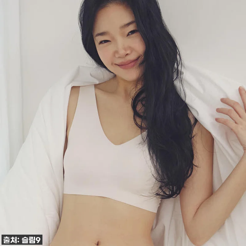 숨 쉬는 편안함! 슬림9 심리스 편해브라 뉴베이직, 찐착용 후기!
