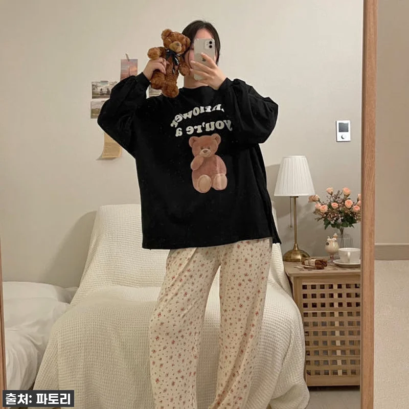 찐후기! 품절임박 '치즈 플라워 잠옷 관련 이미지 5