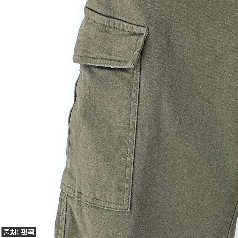 남자 카고바지 면스판 일자 포켓 스판 관련 이미지 7