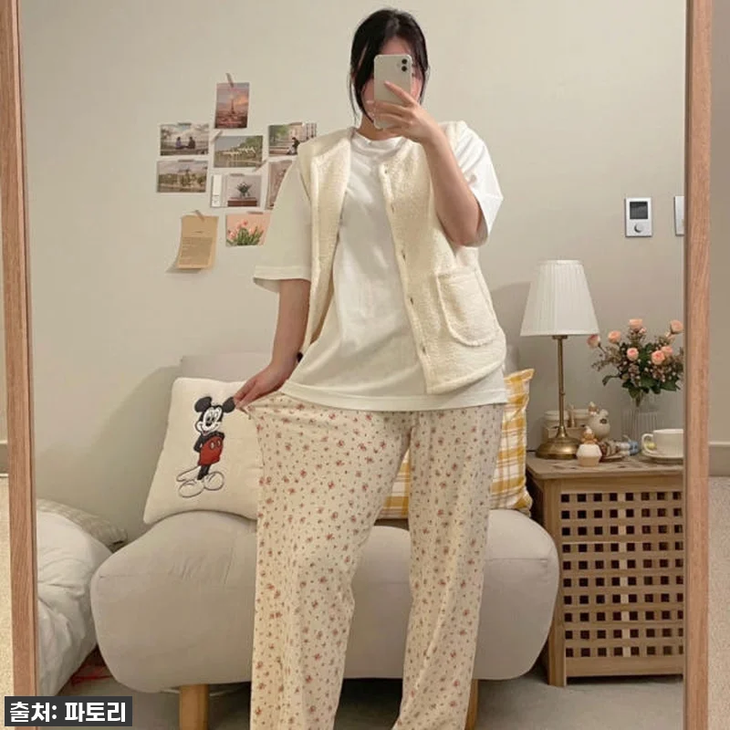 찐후기! 품절임박 '치즈 플라워 잠옷 관련 이미지 8