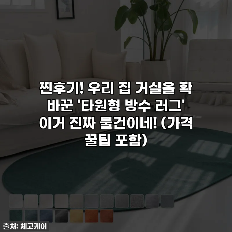 찐후기! 우리 집 거실을 확 바꾼 '타원형 방수 러그' 이거 진짜 물건이네! (가격 꿀팁 포함)