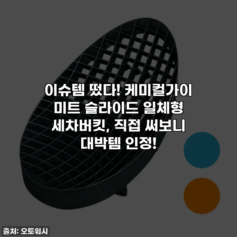 이슈템 떴다! 케미컬가이 미트 슬라이드 일체형 세차버킷, 직접 써보니 대박템 인정!