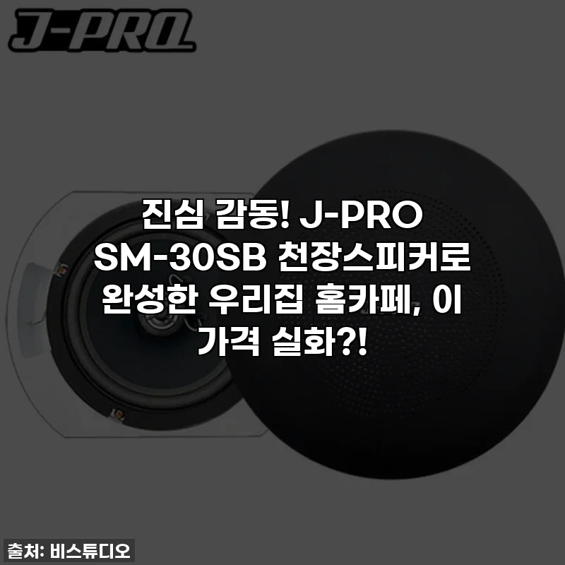 진심 감동! J-PRO SM-30SB 천장스피커로 완성한 우리집 홈카페, 이 가격 실화?!
