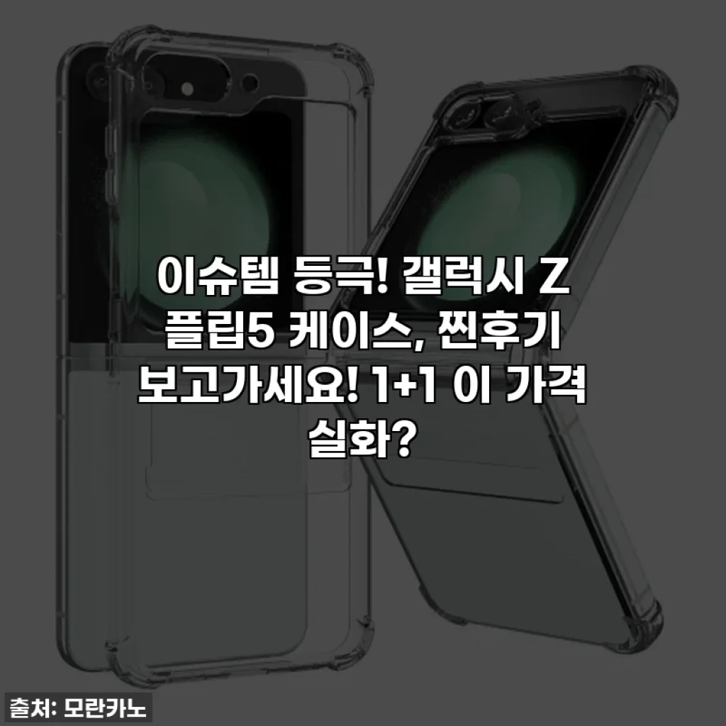 이슈템 등극! 갤럭시 Z 플립5 케이스, 찐후기 보고가세요! 1+1 이 가격 실화?