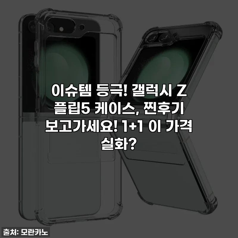 이슈템 등극! 갤럭시 Z 플립5 케이스, 찐후기 보고가세요! 1+1 이 가격 실화?