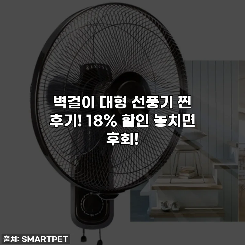 벽걸이 대형 선풍기 찐 후기! 18% 할인 놓치면 후회!