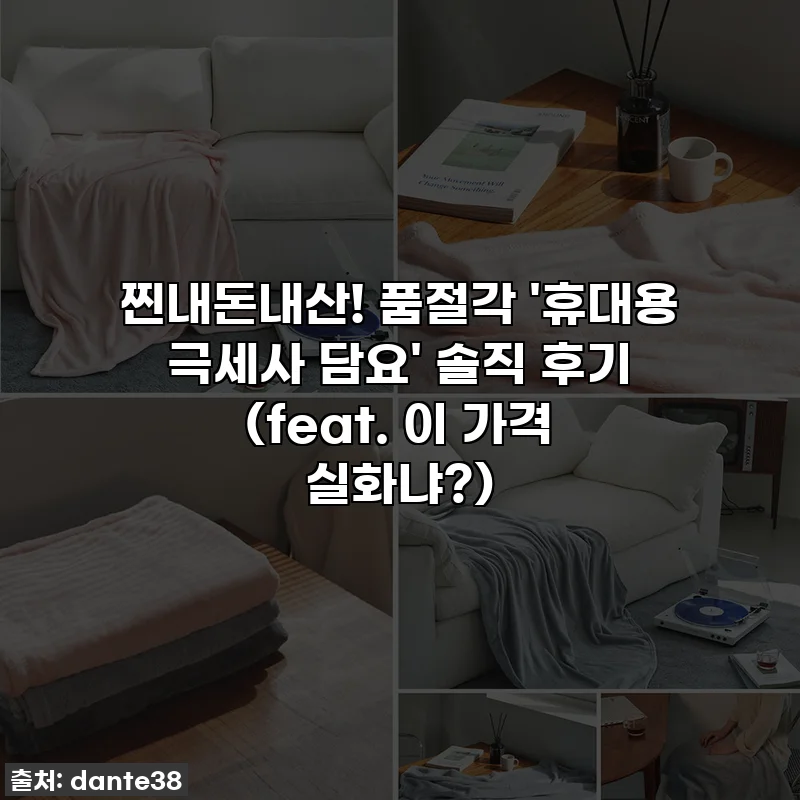 찐내돈내산! 품절각 '휴대용 극세사 담요' 솔직 후기 (feat. 이 가격 실화냐?)
