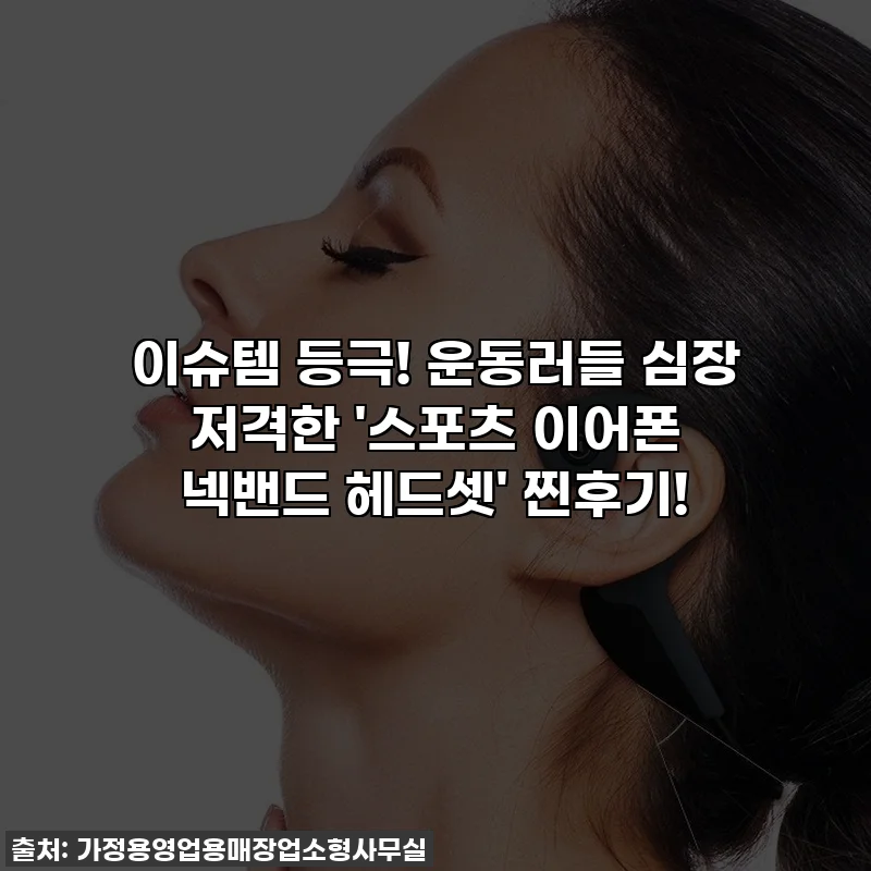 이슈템 등극! 운동러들 심장 저격한 '스포츠 이어폰 넥밴드 헤드셋' 찐후기!