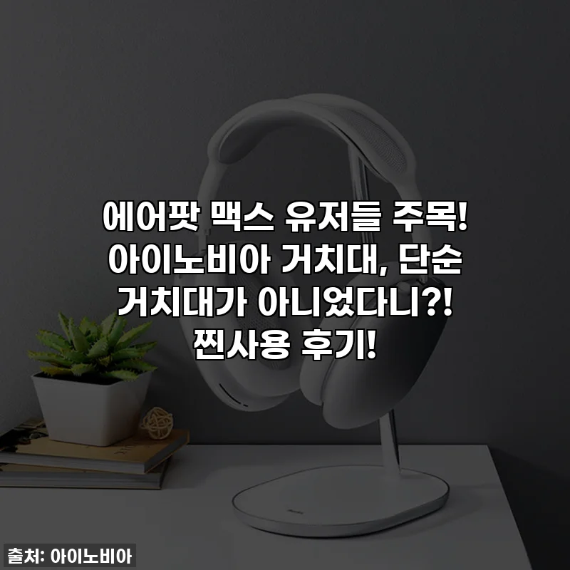 에어팟 맥스 유저들 주목! 아이노비아 거치대, 단순 거치대가 아니었다니?! 찐사용 후기!