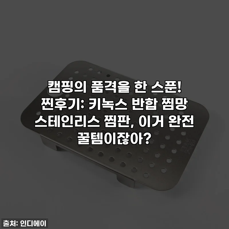 캠핑의 품격을 한 스푼! 찐후기: 키녹스 반합 찜망 스테인리스 찜판, 이거 완전 꿀템이잖아?