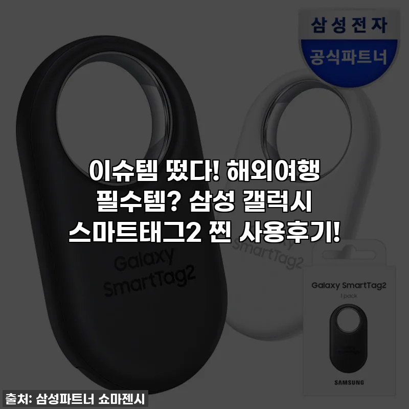 이슈템 떴다! 해외여행 필수템? 삼성 갤럭시 스마트태그2 찐 사용후기!