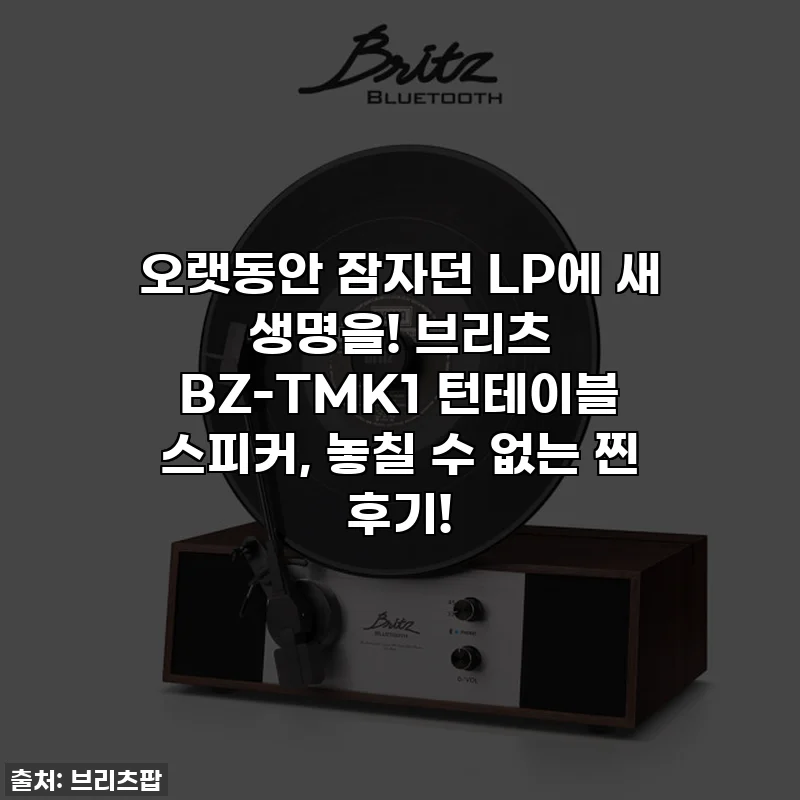 오랫동안 잠자던 LP에 새 생명을! 브리츠 BZ-TMK1 턴테이블 스피커, 놓칠 수 없는 찐 후기!