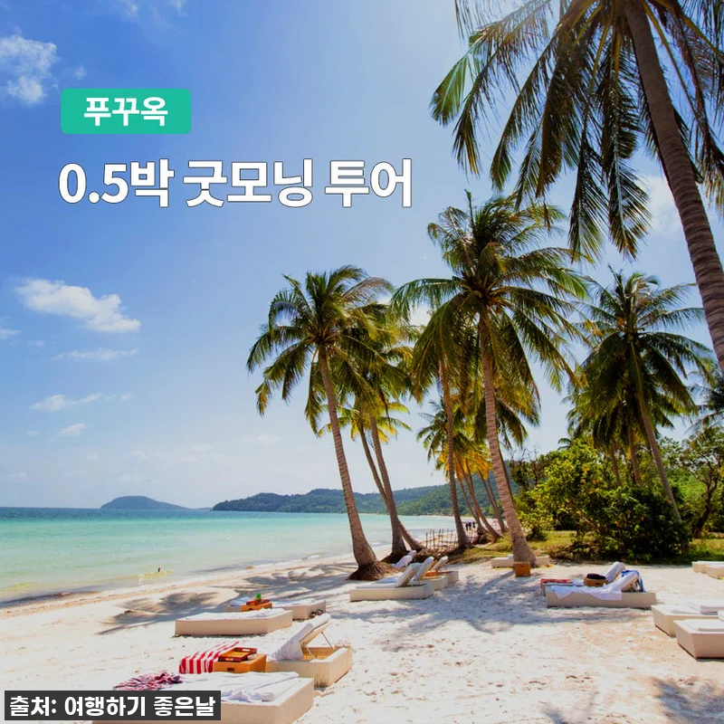 푸꾸옥 0.5박 굿모닝 투어 (객실제공 공항픽업 아침식사) 4 푸꾸옥 0.5박 굿모닝 투어 (객실제 관련 이미지 1