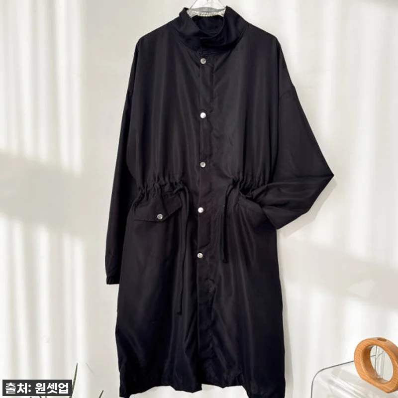 가을 간절기 스트링 얇은 롱 야상 점 관련 이미지 1