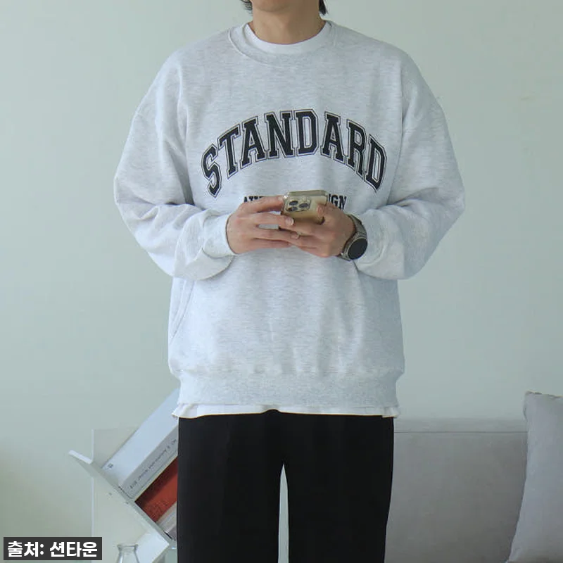 1+1 남자기모맨투맨 오버핏 나염 커 관련 이미지 1