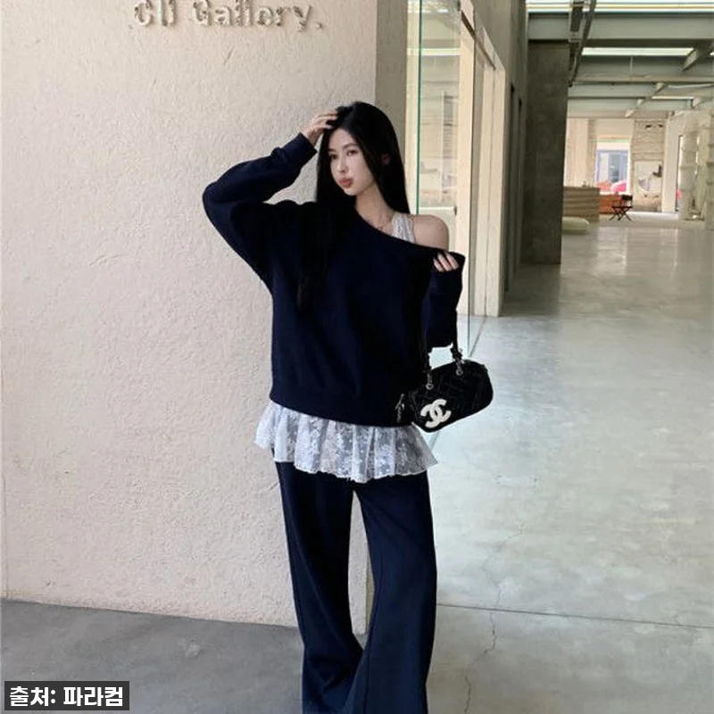 여성 초가을 캐주얼 트레이닝 세트 루 관련 이미지 1