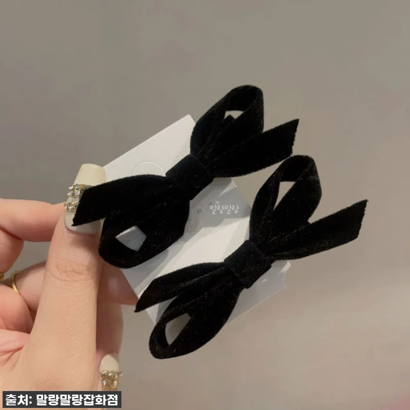 벨벳리본핀 옆머리집게핀 양갈래 이쁜 헤어핀 8 벨벳리본핀 옆머리집게핀 양갈래 이쁜 관련 이미지 2
