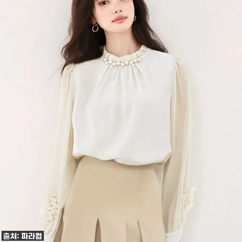 가을룩 찢었다! 이 블라우스 없으면 관련 이미지 2