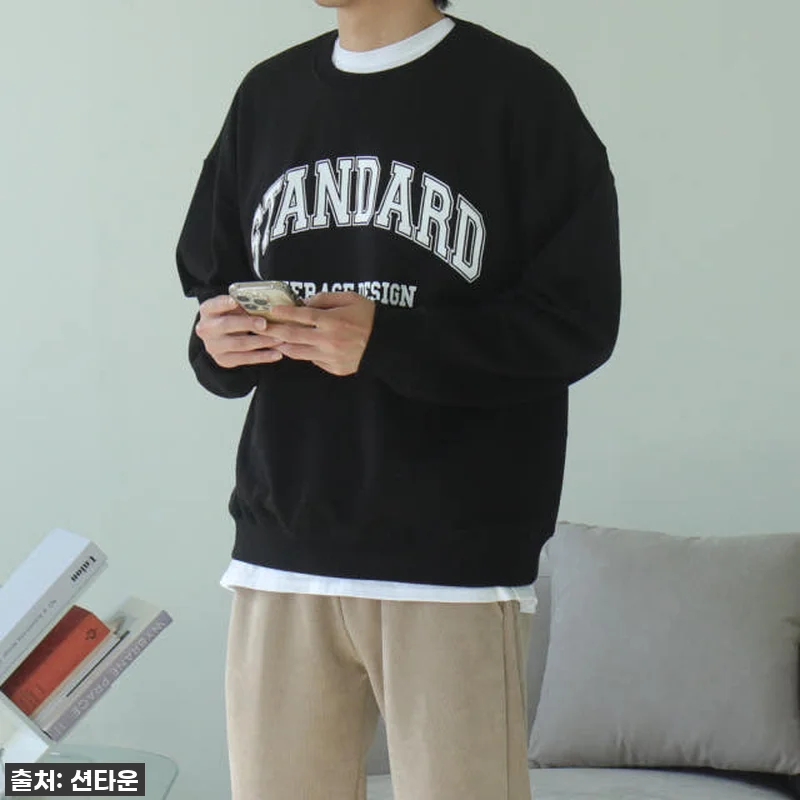 1+1 남자기모맨투맨 오버핏 나염 커 관련 이미지 2