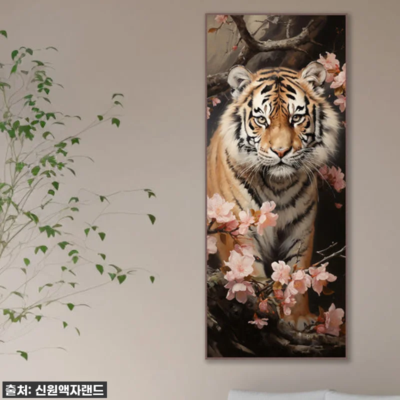 용맹 호랑이 60x150cm 무광골드 관련 이미지 2