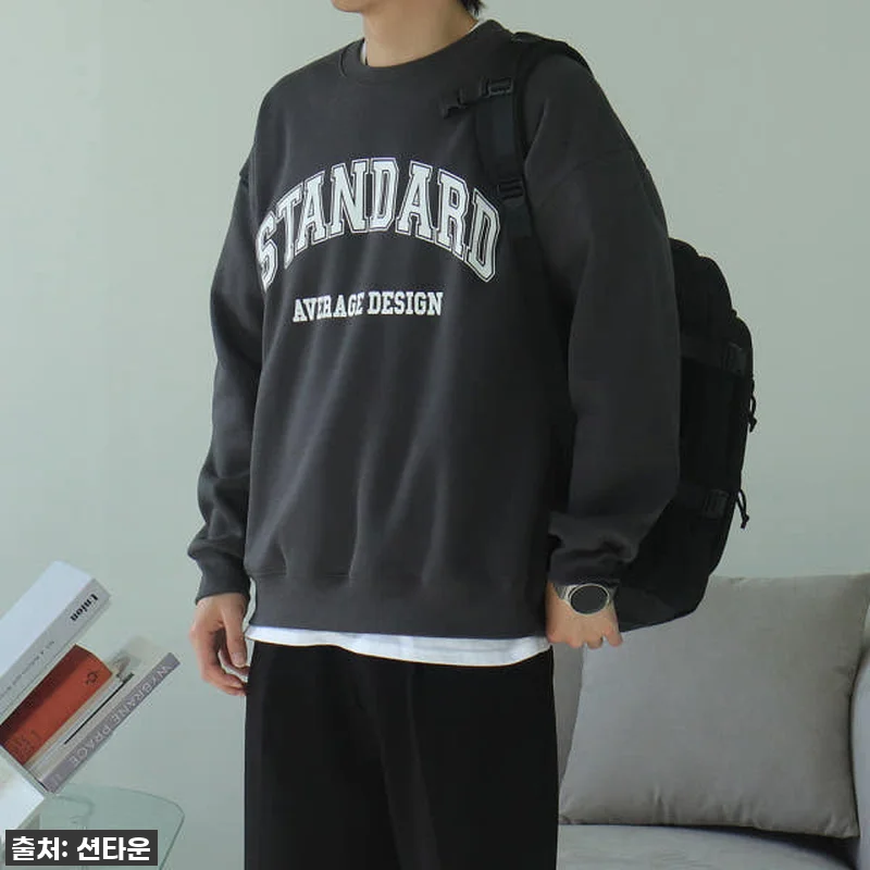 1+1 남자기모맨투맨 오버핏 나염 커 관련 이미지 3