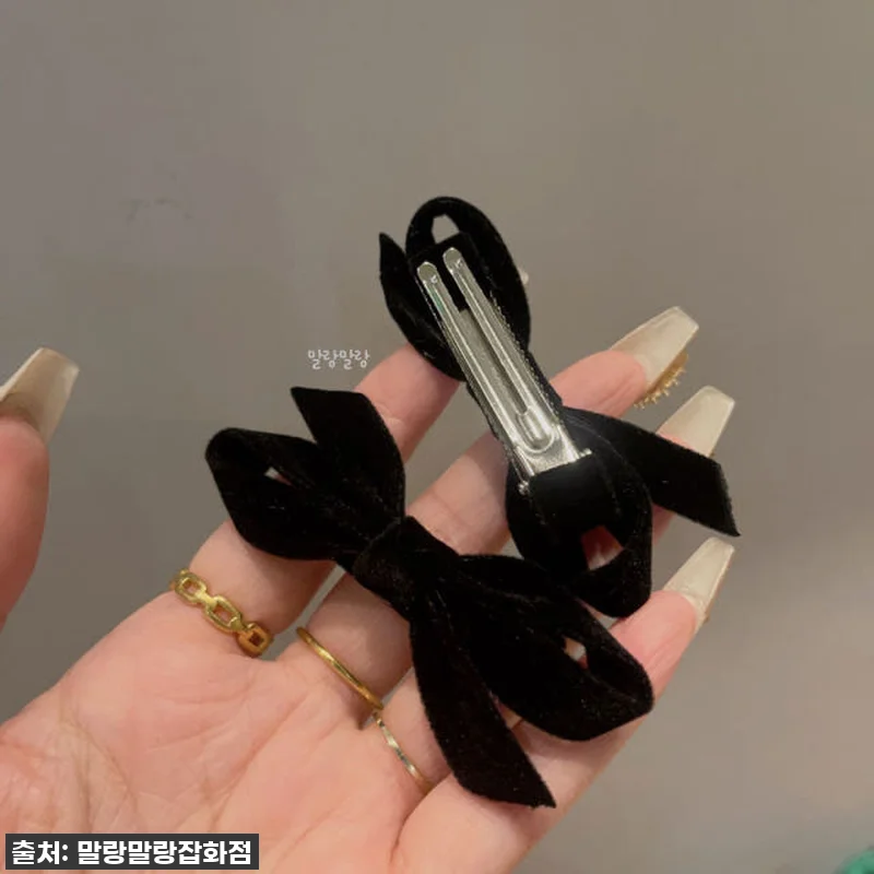 벨벳리본핀 옆머리집게핀 양갈래 이쁜 헤어핀 10 벨벳리본핀 옆머리집게핀 양갈래 이쁜 관련 이미지 4
