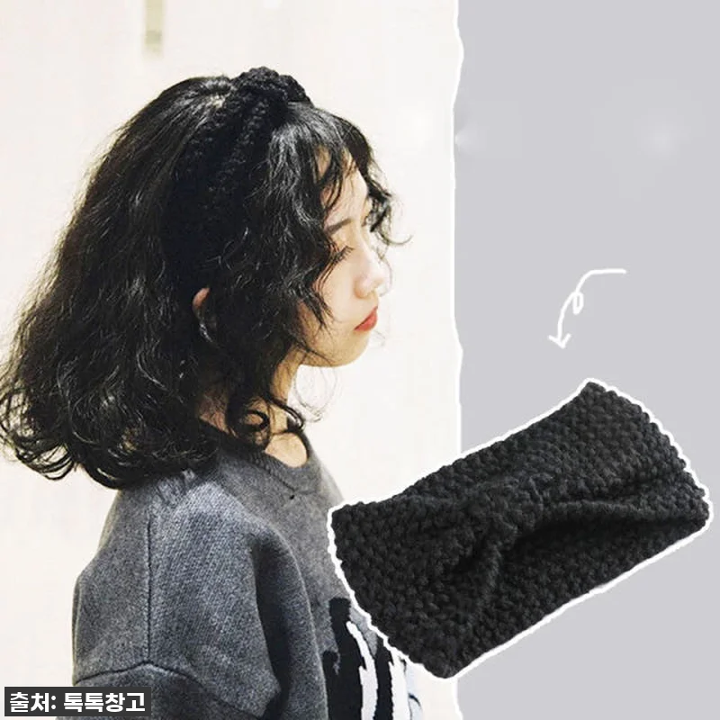 겨울 필수템 등극! 리본 니트 헤어밴 관련 이미지 6