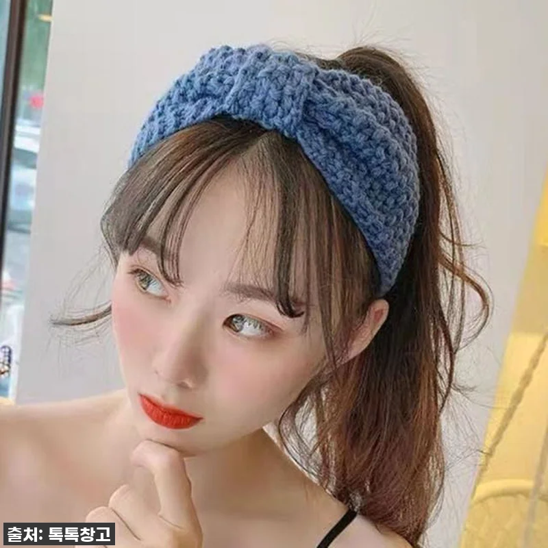 겨울 필수템 등극! 리본 니트 헤어밴 관련 이미지 9