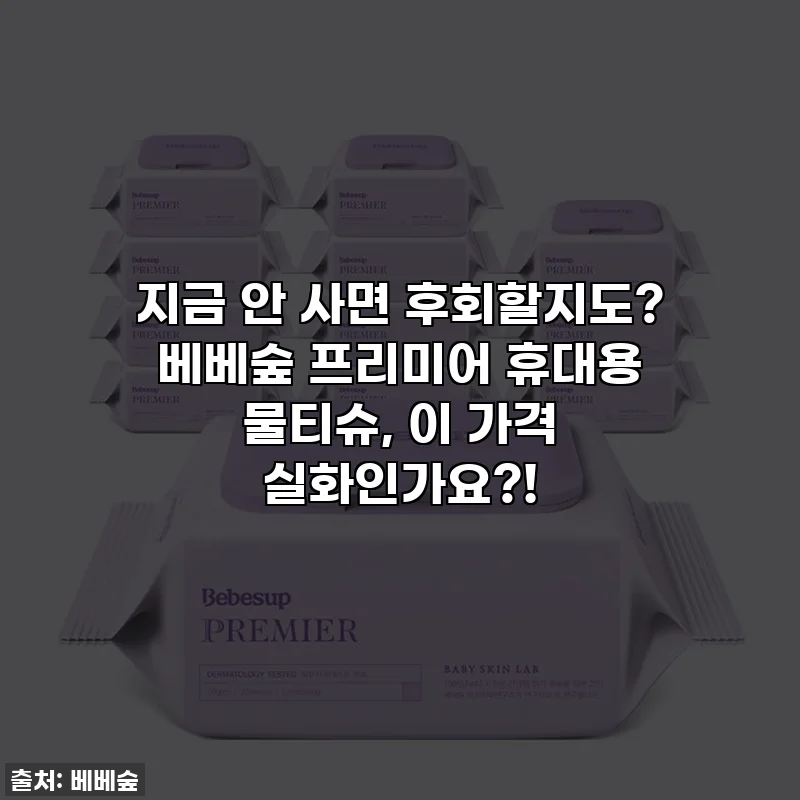 지금 안 사면 후회할지도? 베베숲 프리미어 휴대용 물티슈, 이 가격 실화인가요?!