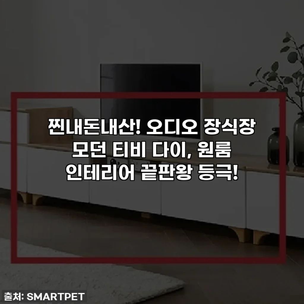 찐내돈내산! 오디오 장식장 모던 티비 다이, 원룸 인테리어 끝판왕 등극!