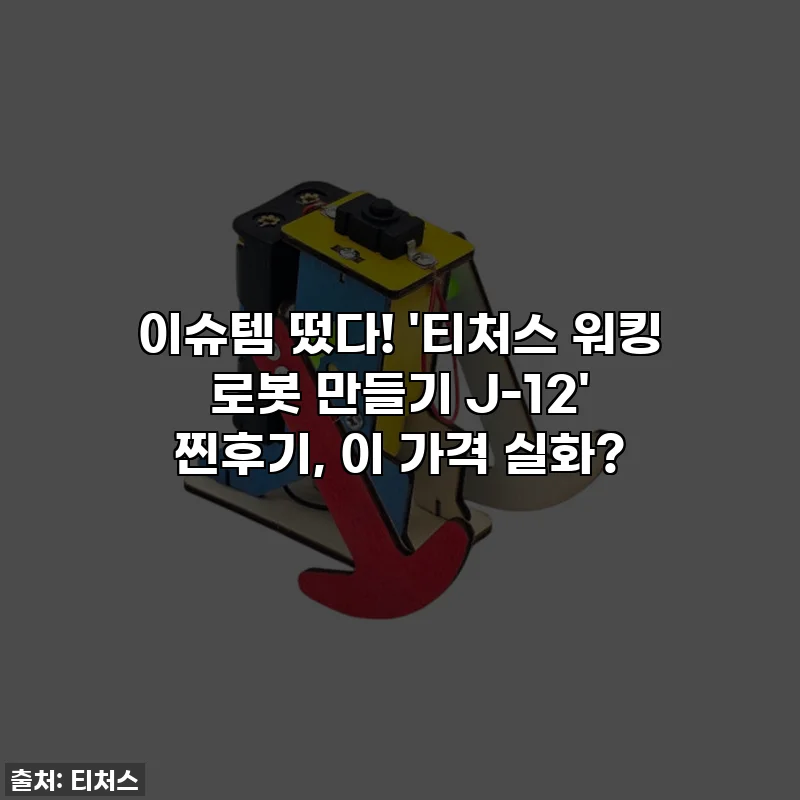 이슈템 떴다! '티처스 워킹 로봇 만들기 J-12' 찐후기, 이 가격 실화?