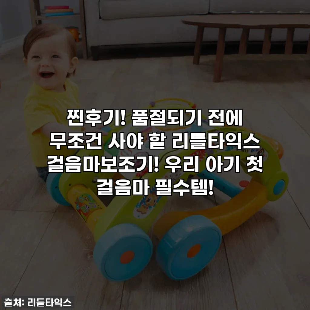 찐후기! 품절되기 전에 무조건 사야 할 리틀타익스 걸음마보조기! 우리 아기 첫 걸음마 필수템!