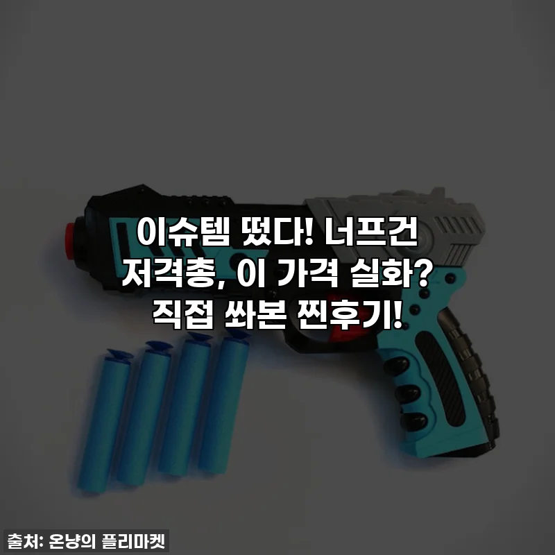이슈템 떴다! 너프건 저격총, 이 가격 실화? 직접 쏴본 찐후기!