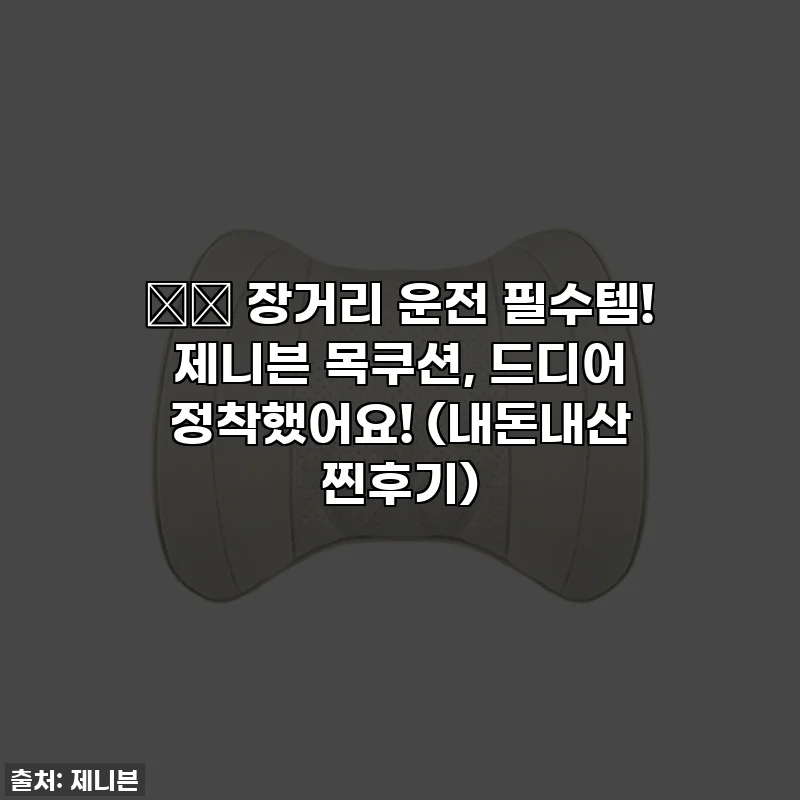🚗💨 장거리 운전 필수템! 제니븐 목쿠션, 드디어 정착했어요! (내돈내산 찐후기)