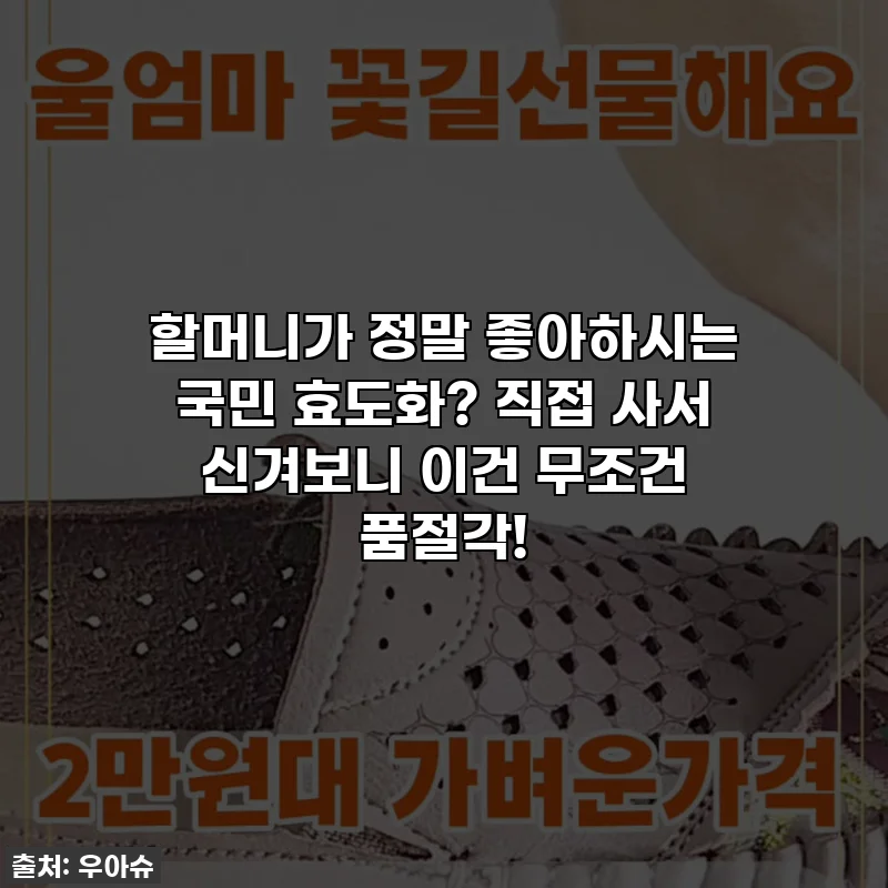 할머니가 정말 좋아하시는 국민 효도화? 직접 사서 신겨보니 이건 무조건 품절각!