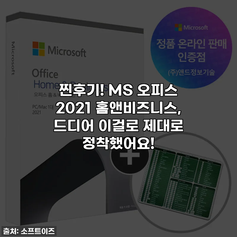 찐후기! MS 오피스 2021 홈앤비즈니스, 드디어 이걸로 제대로 정착했어요! 🌸