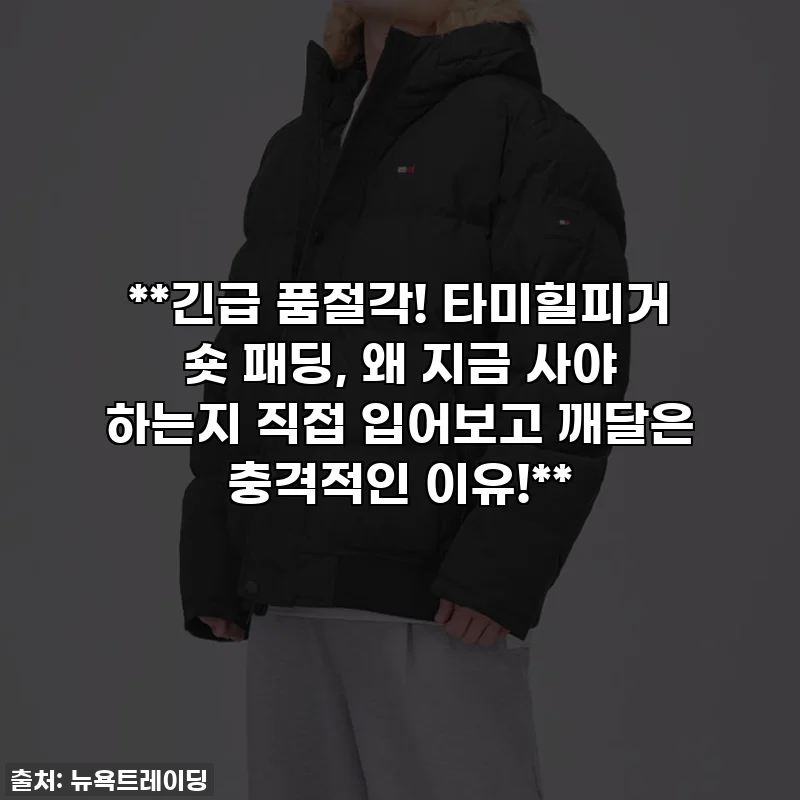 **🚨긴급🚨 품절각! 타미힐피거 숏 패딩, 왜 지금 사야 하는지 직접 입어보고 깨달은 충격적인 이유!**