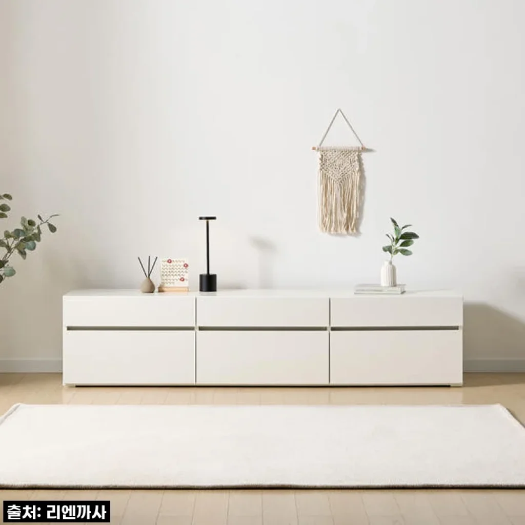 ✨찐후기✨ 플로 거실장 1800 화이트, 우리 집 거실 분위기 확 살렸어요! (품절 임박 특가 찬스!)