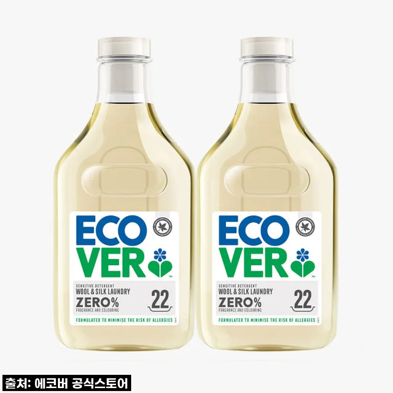 이거 진짜 찐이야! 에코버 제로 울세탁세제 무향, 예민 보스 우리 아기 옷도 안심하고 맡겨요!