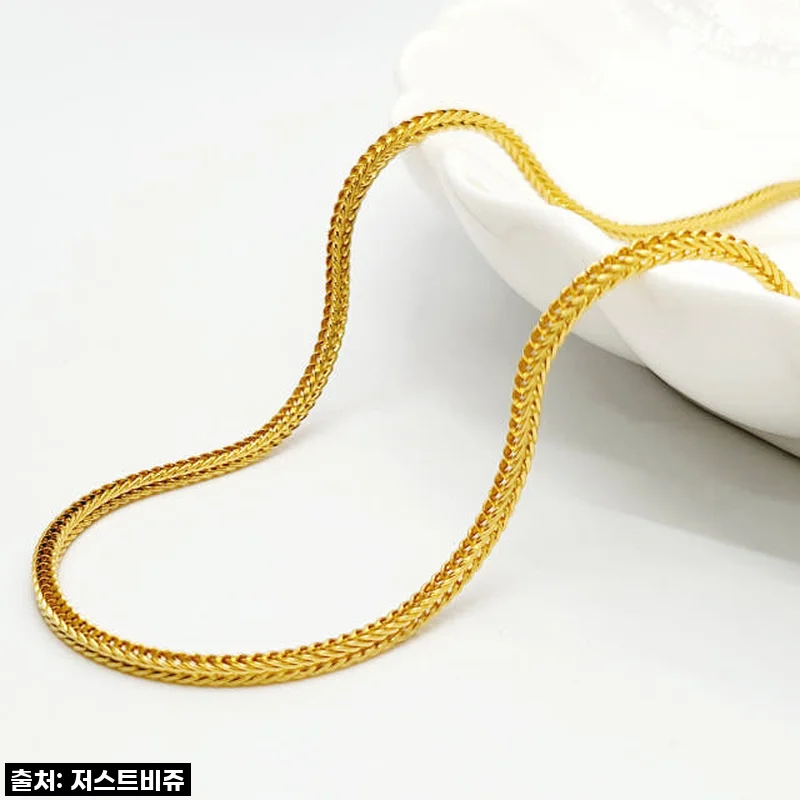 ✨24K 폭스체인 순금목걸이, 이건 진짜 역대급 후기! 89% 할인 찬스 절대 놓치지 마세요!✨