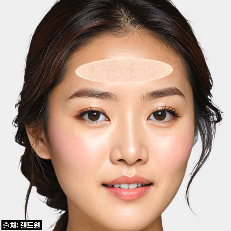 붙이고자는 이마주름패치 일반형12매 얼굴페이스 수면 가로세로 주름살방지 실리콘테이프스티커