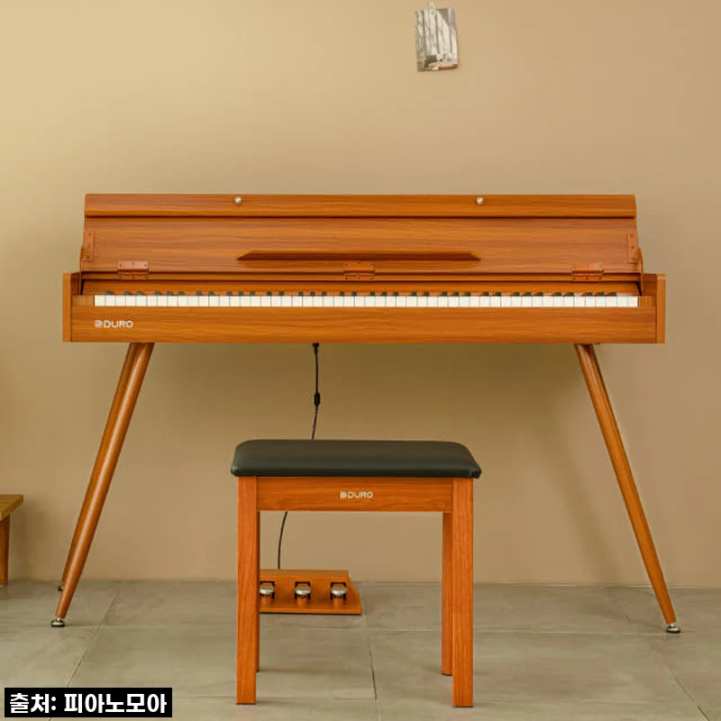 두근두근 내돈내산! 듀로 V6 우드스타일 전자피아노, 영롱한 디자인에 반하고 해머건반에 놀란 찐후기!