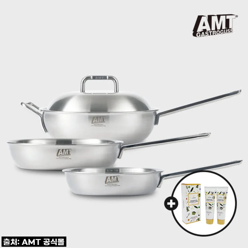 이 가격 실화?! 주방 업그레이드 필수템, AMT 316Ti 통5중 팬&웍 3종세트 솔직 사용 후기!