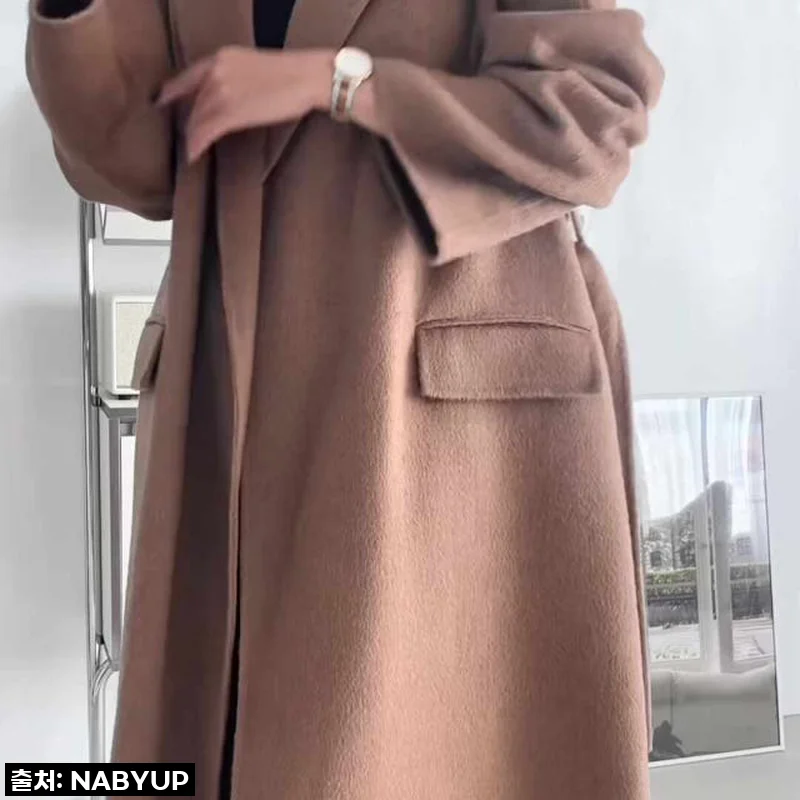 이 가격 실화? 여성 카멜헤어 100% 롱코트, 고급스러움에 반해버렸잖아요! (찐내돈내산후기)