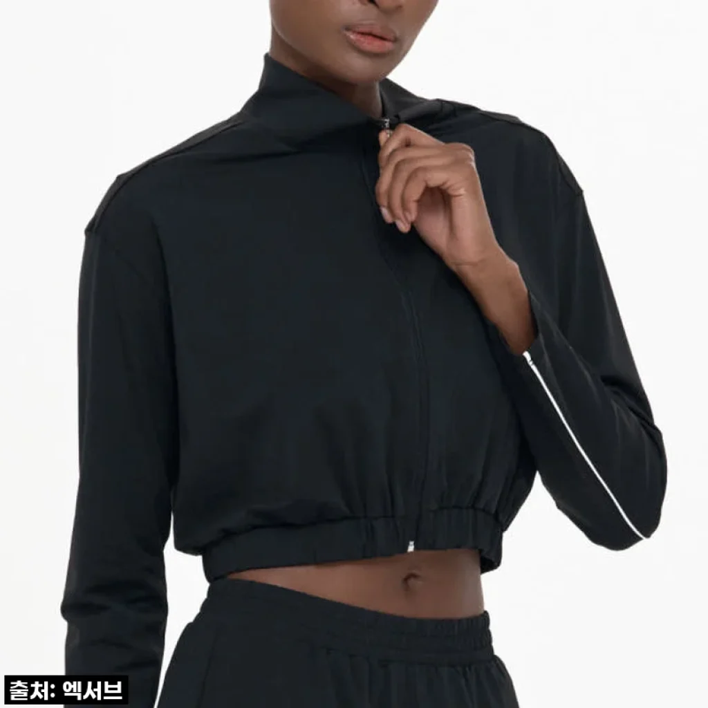 엑서브 여성 플로우 쇼츠 집업