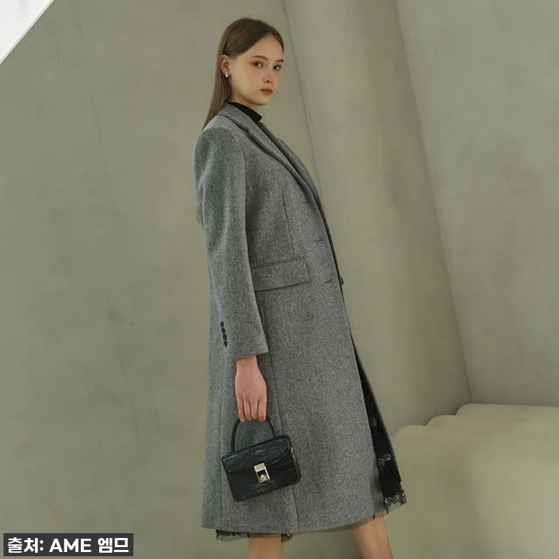 HAILEY Single tailored coat (AW Hainsworth)_grey 7 HAILEY Single tailor 관련 이미지 1